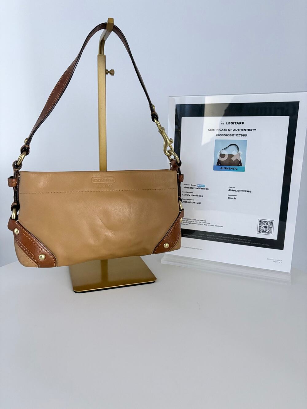 Authenticated Coach handbag